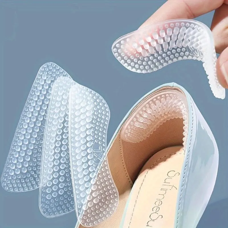 4pcs Silicone Heel Grips – Non-Slip Cushions for Comfortable Walking