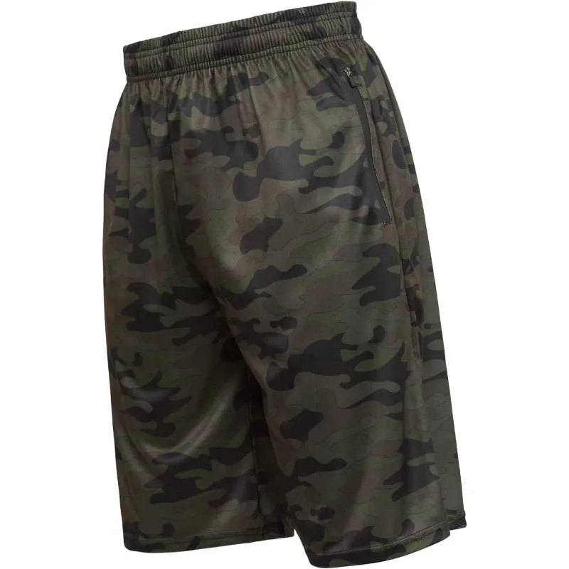 5 Pack Athletic Running Shorts – Lightweight With Zippered Pockets