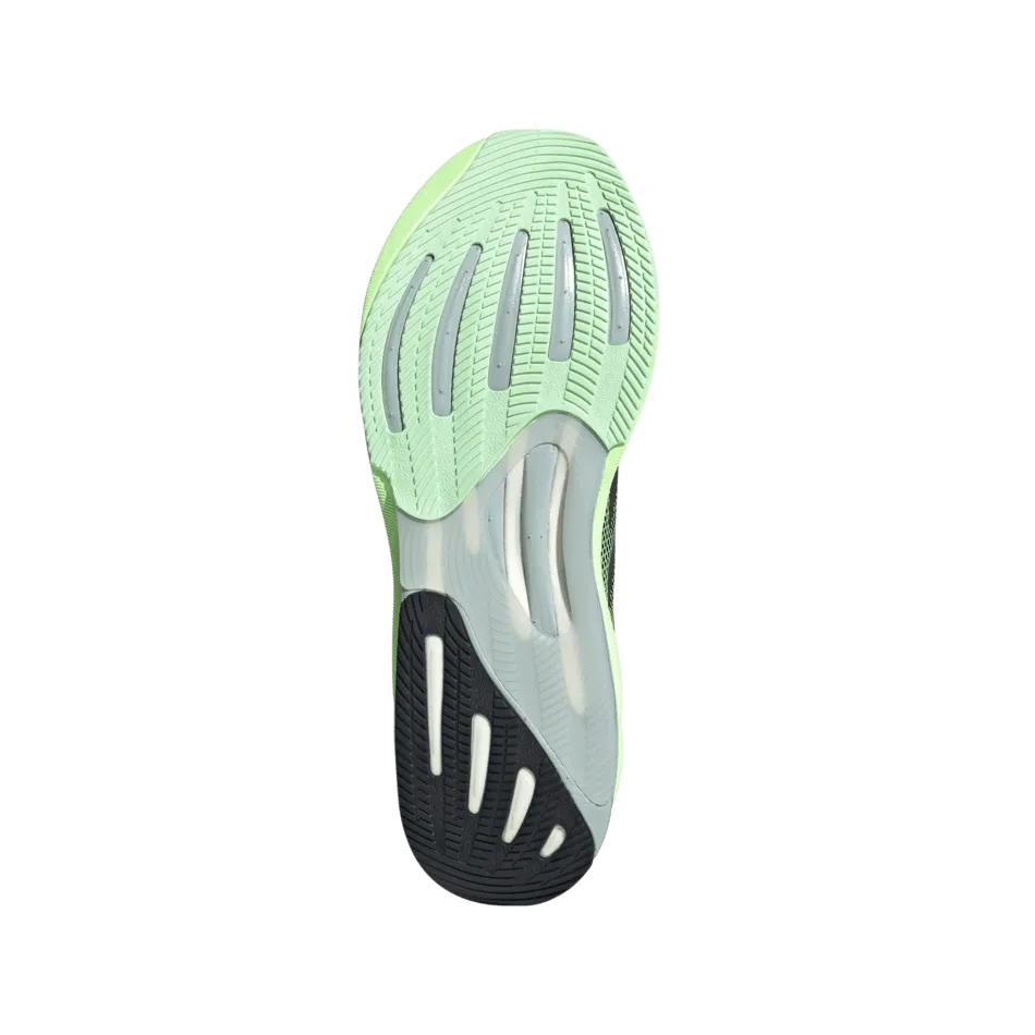 Adidas Men's Supernova Rise Running Shoes in Black/Green AW24