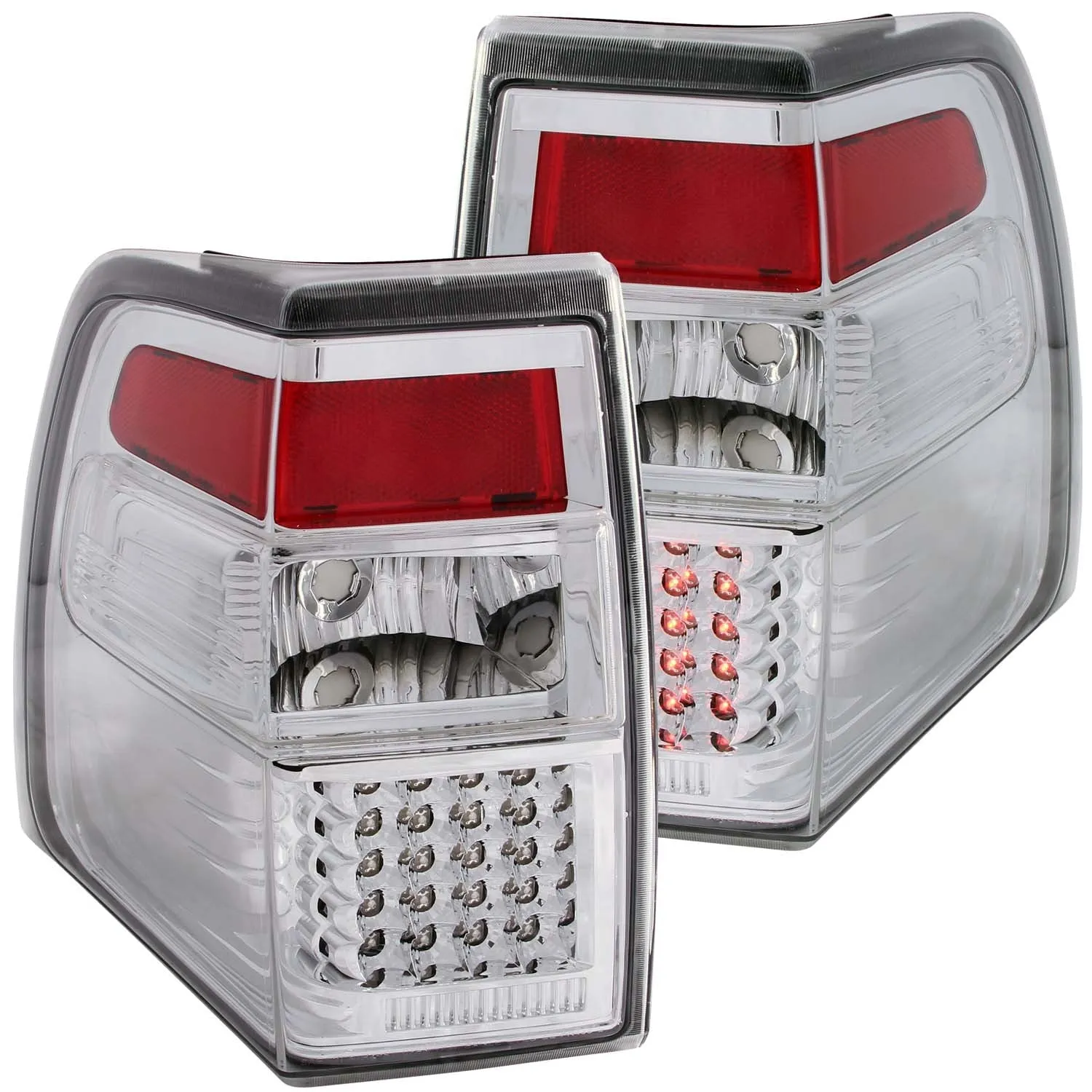 Anzo LED Tail Lights Ford Expedition (2007-2016) Red/Clear or Clear Lens