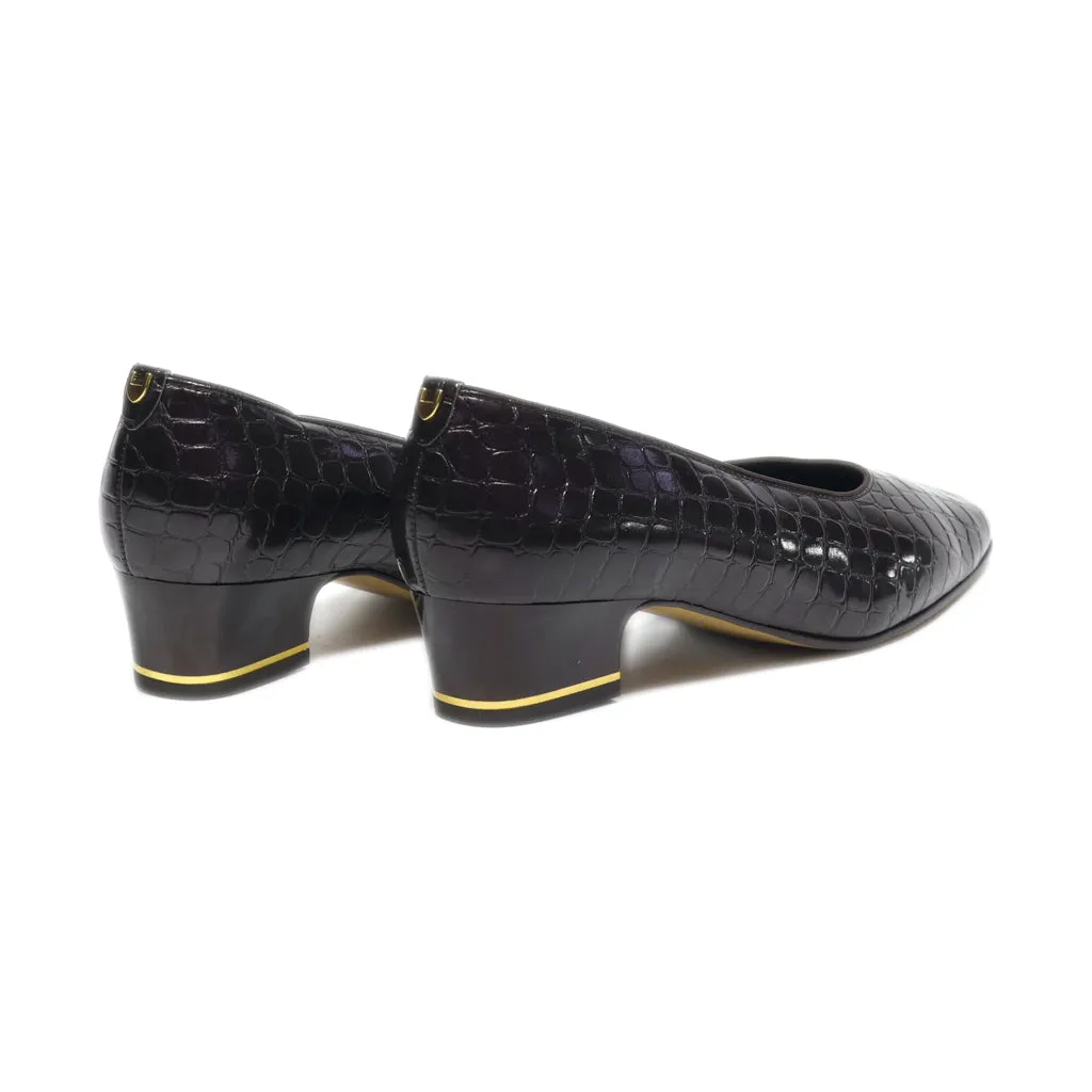 Ara Mid-Heel Shoes Leather Brown Colour For Women