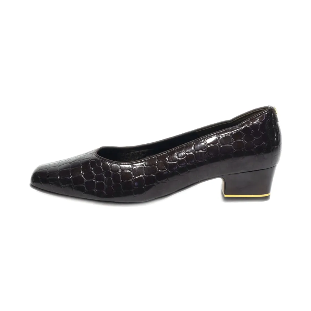 Ara Mid-Heel Shoes Leather Brown Colour For Women