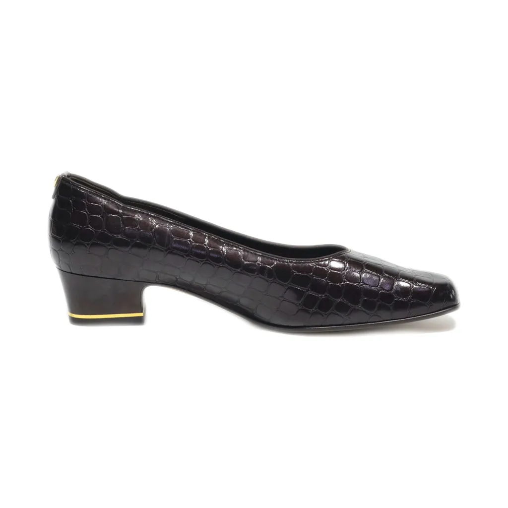 Ara Mid-Heel Shoes Leather Brown Colour For Women