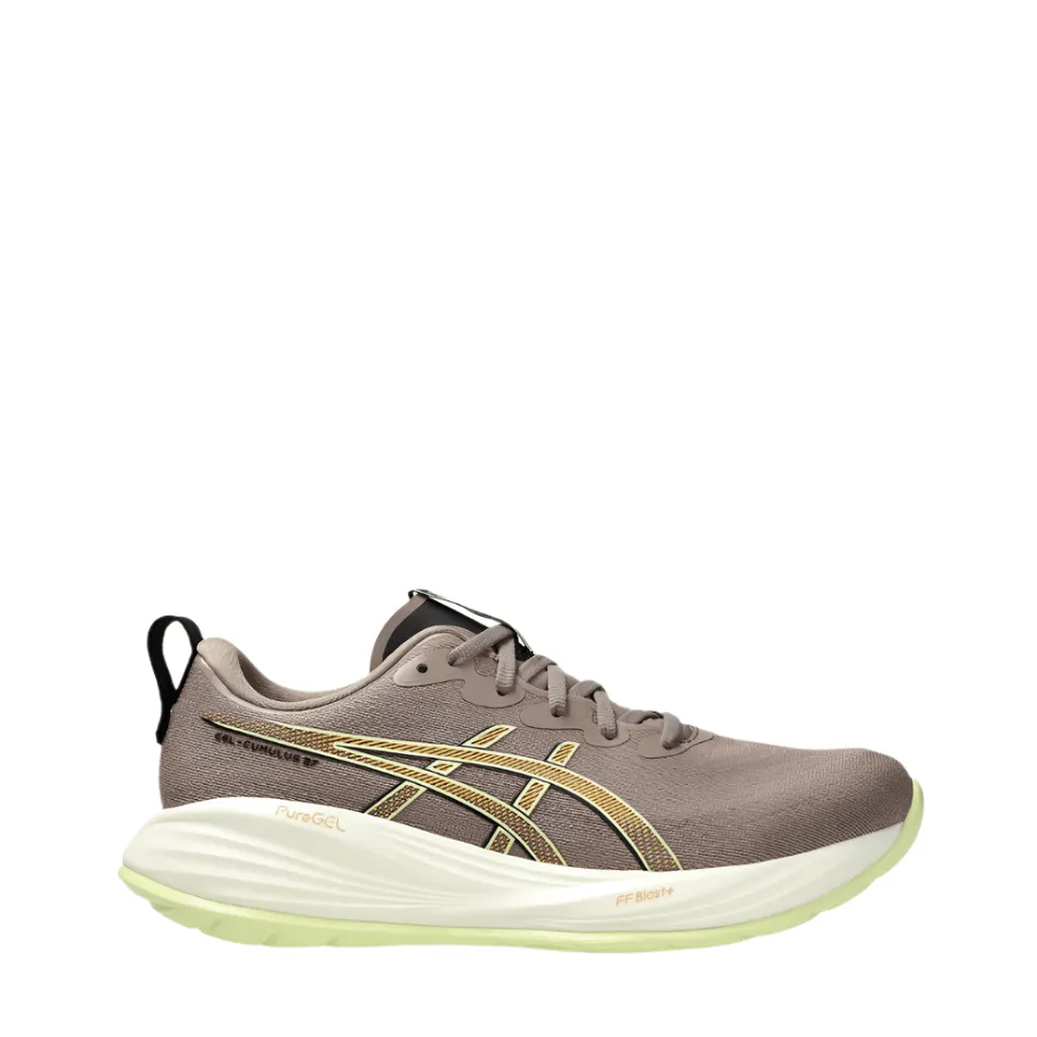 Asics Men's GEL-CUMULUS 27 Running Shoes in Taupe Grey/Black SS25