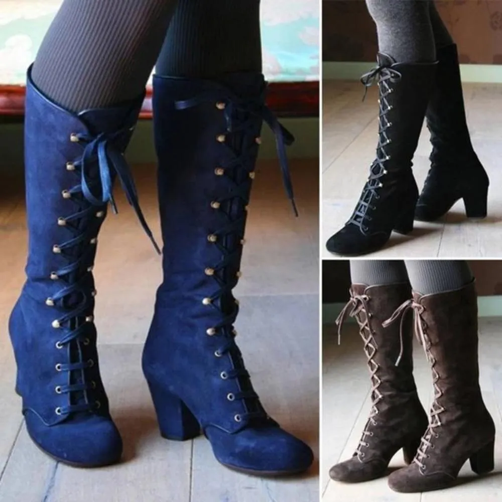 Autumn Knee High Vintage Boots