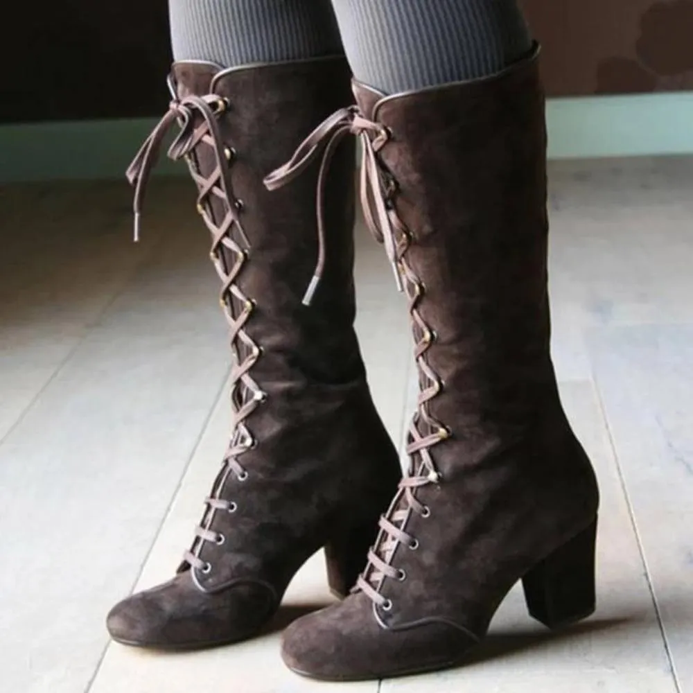 Autumn Knee High Vintage Boots