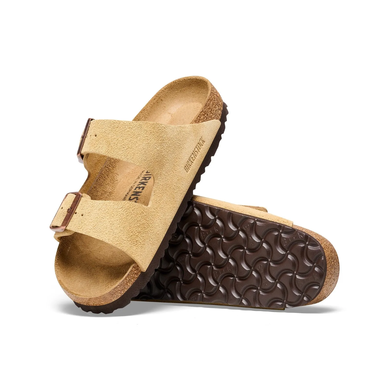 Birkenstock Arizona Suede Leather (Latte Cream) Men's Sandals 1026190 1026190