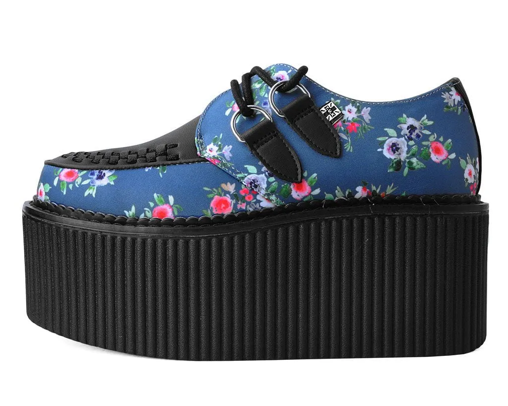 Blue Floral D-Ring Stratocreeper