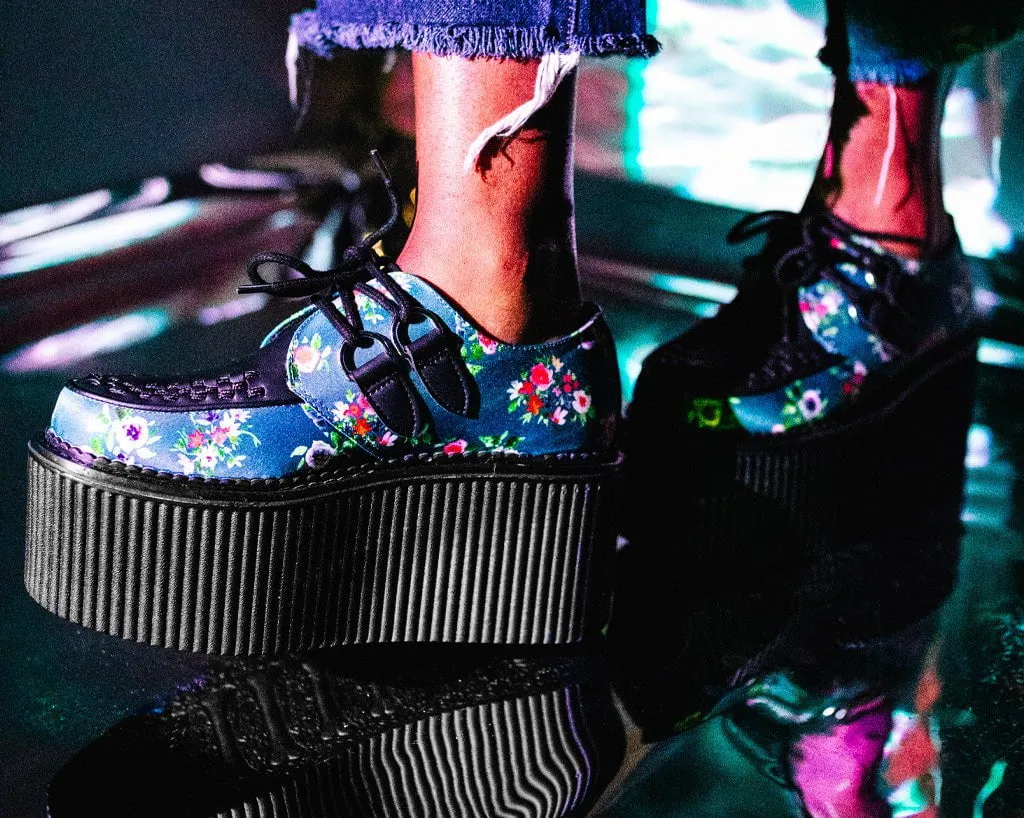 Blue Floral D-Ring Stratocreeper