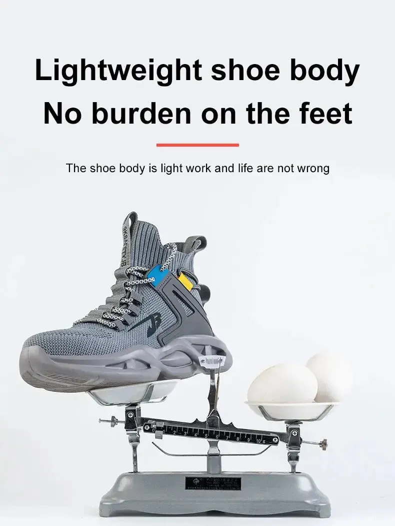 Breathable Steel Toe Safety Sneakers – Lightweight, Puncture-Resistant Work Shoes