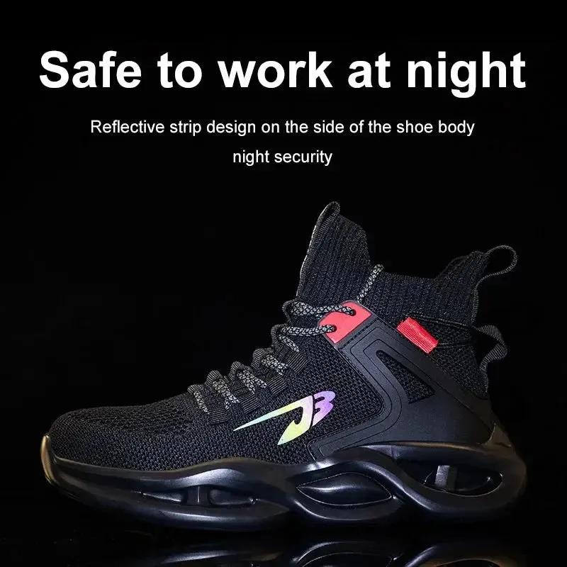Breathable Steel Toe Safety Sneakers – Lightweight, Puncture-Resistant Work Shoes