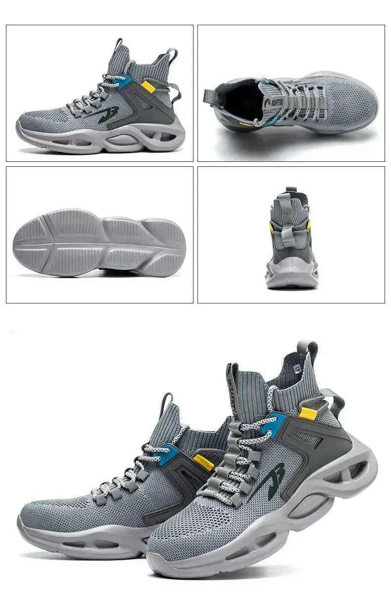 Breathable Steel Toe Safety Sneakers – Lightweight, Puncture-Resistant Work Shoes