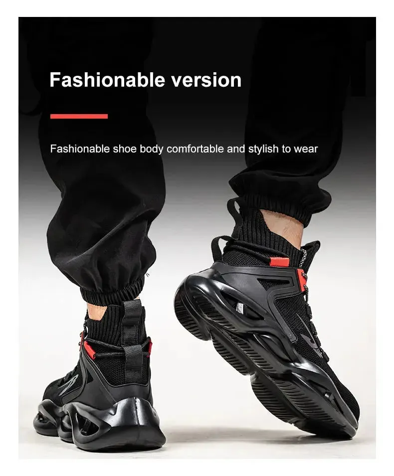 Breathable Steel Toe Safety Sneakers – Lightweight, Puncture-Resistant Work Shoes