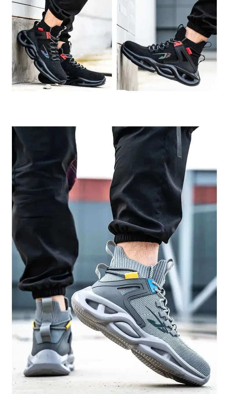 Breathable Steel Toe Safety Sneakers – Lightweight, Puncture-Resistant Work Shoes