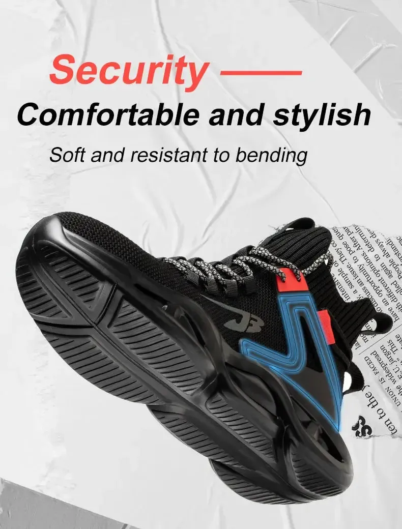Breathable Steel Toe Safety Sneakers – Lightweight, Puncture-Resistant Work Shoes