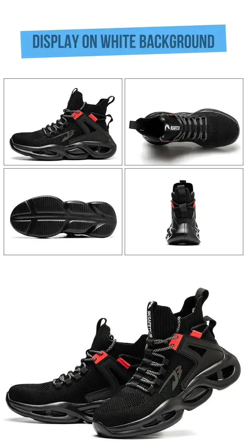 Breathable Steel Toe Safety Sneakers – Lightweight, Puncture-Resistant Work Shoes