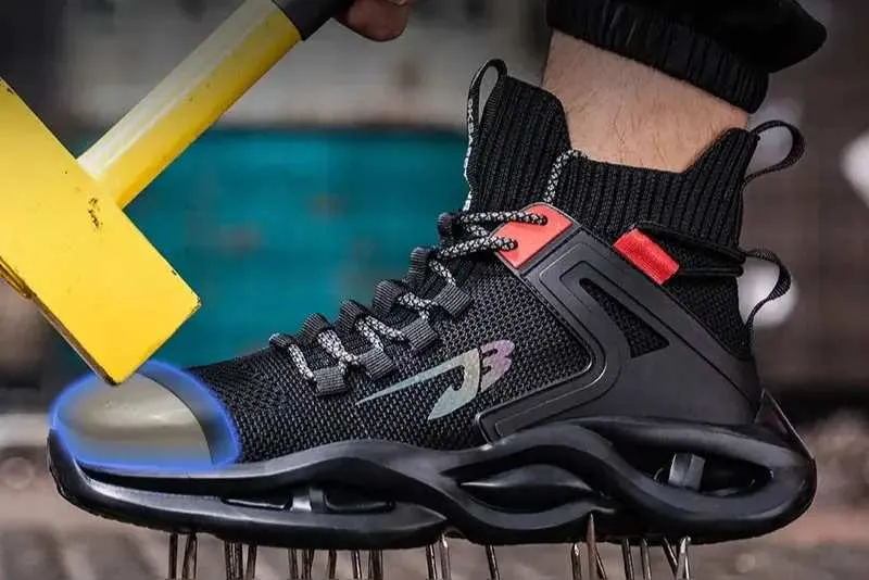 Breathable Steel Toe Safety Sneakers – Lightweight, Puncture-Resistant Work Shoes