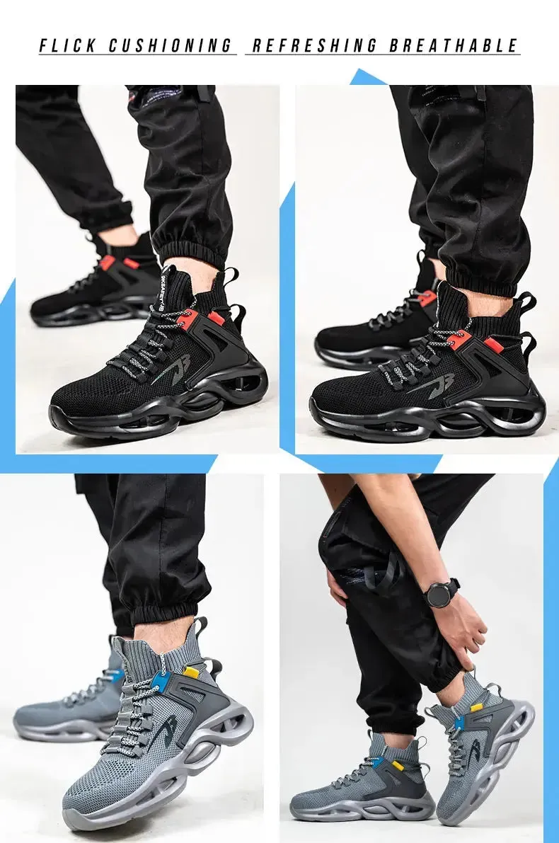 Breathable Steel Toe Safety Sneakers – Lightweight, Puncture-Resistant Work Shoes