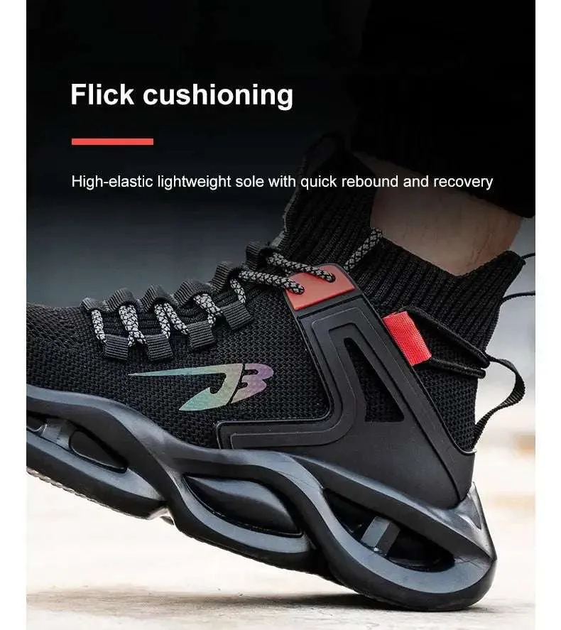 Breathable Steel Toe Safety Sneakers – Lightweight, Puncture-Resistant Work Shoes