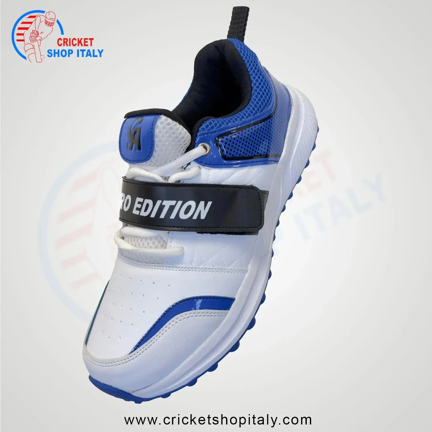 CA Pro Edition Cricket Shoes White/blue