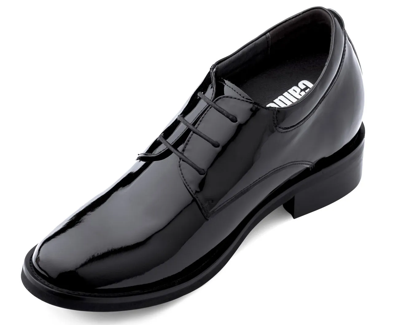 CALDEN Lightweight Patent Leather Elevator Shoes - 4 Inches - K595101