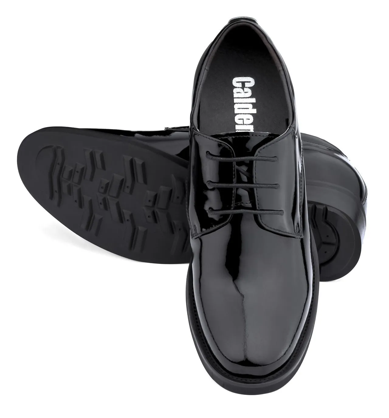 CALDEN Lightweight Patent Leather Elevator Shoes - 4 Inches - K595101