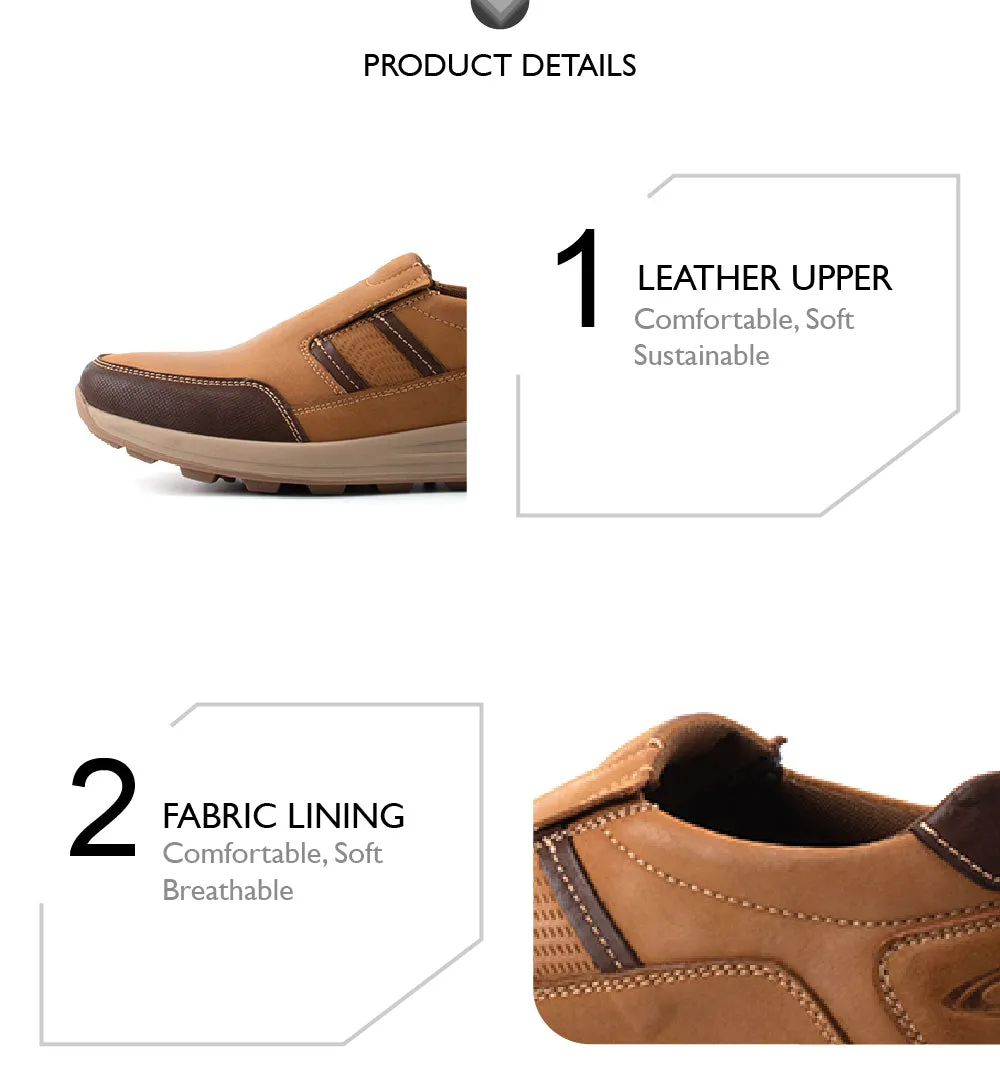 camel active Leather Slip On Shoes Men Tan COTRELL 852367-RS1-8