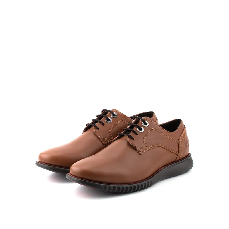 camel active Smooth Lace Up Shoes Men Dark Tan HARDEN 802321-CD1-82