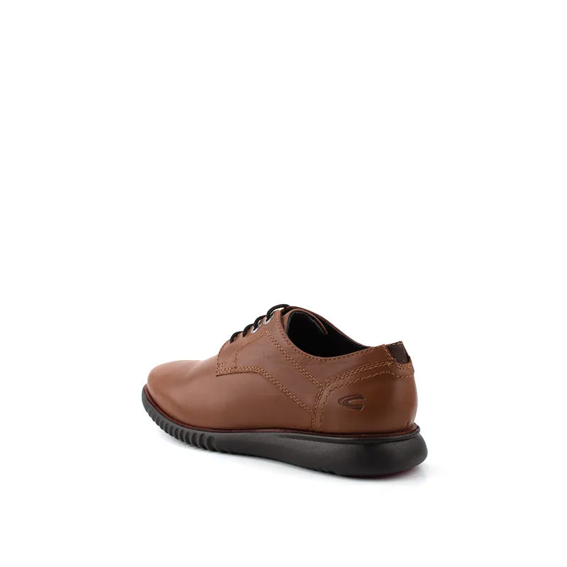 camel active Smooth Lace Up Shoes Men Dark Tan HARDEN 802321-CD1-82