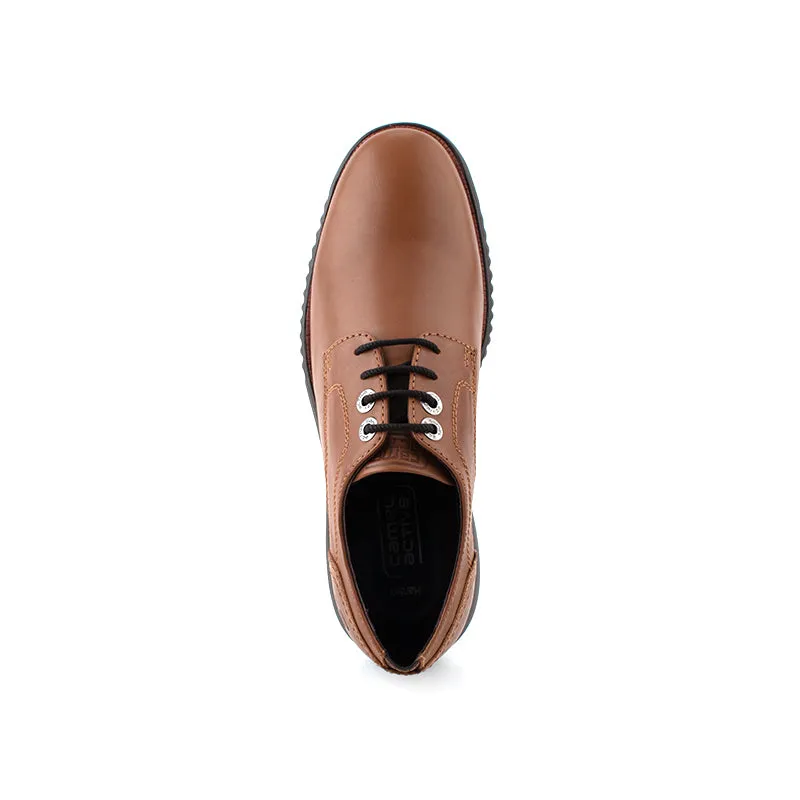 camel active Smooth Lace Up Shoes Men Dark Tan HARDEN 802321-CD1-82