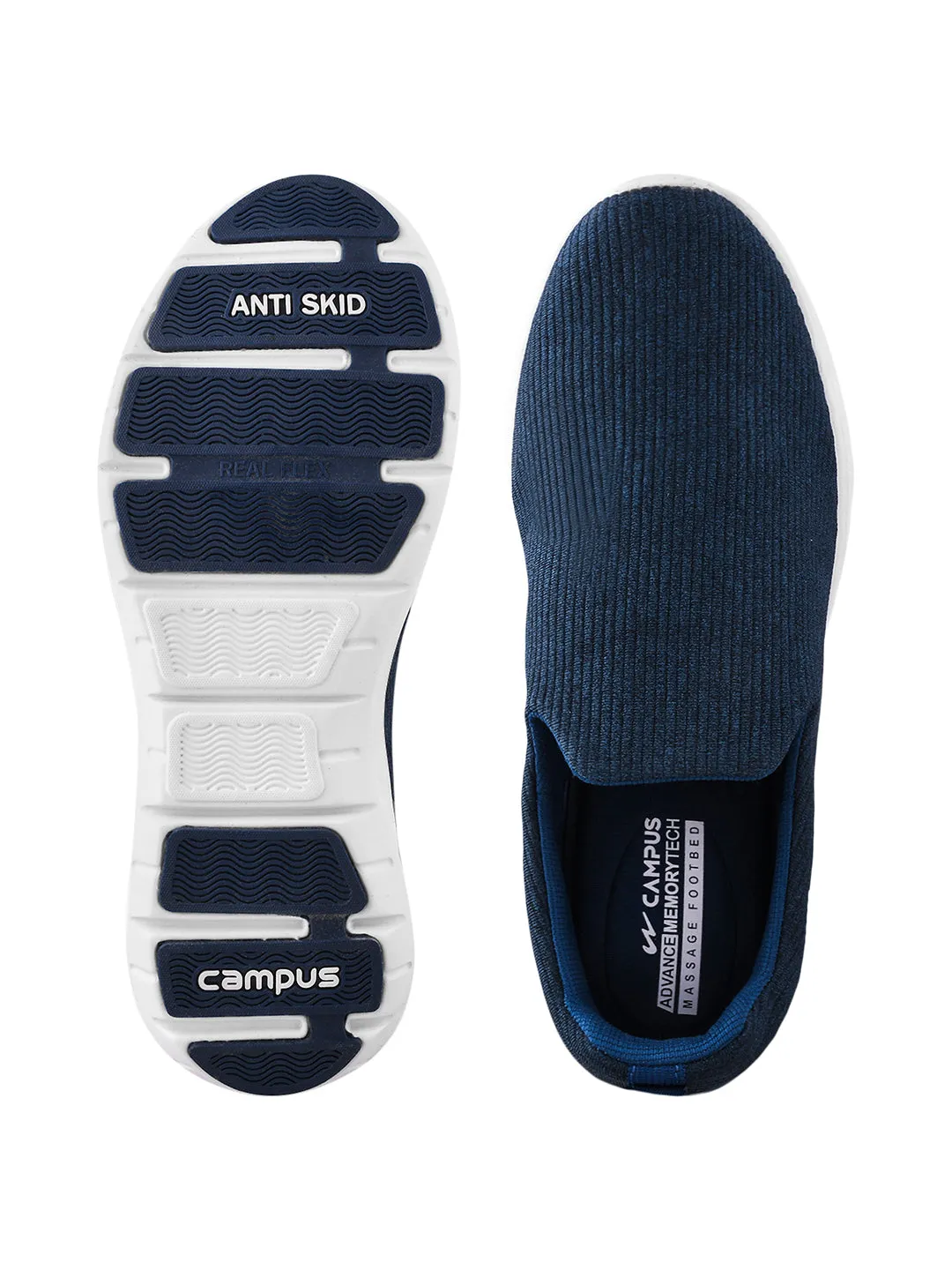 CAMP WAY Blue Men's Walking Shoes