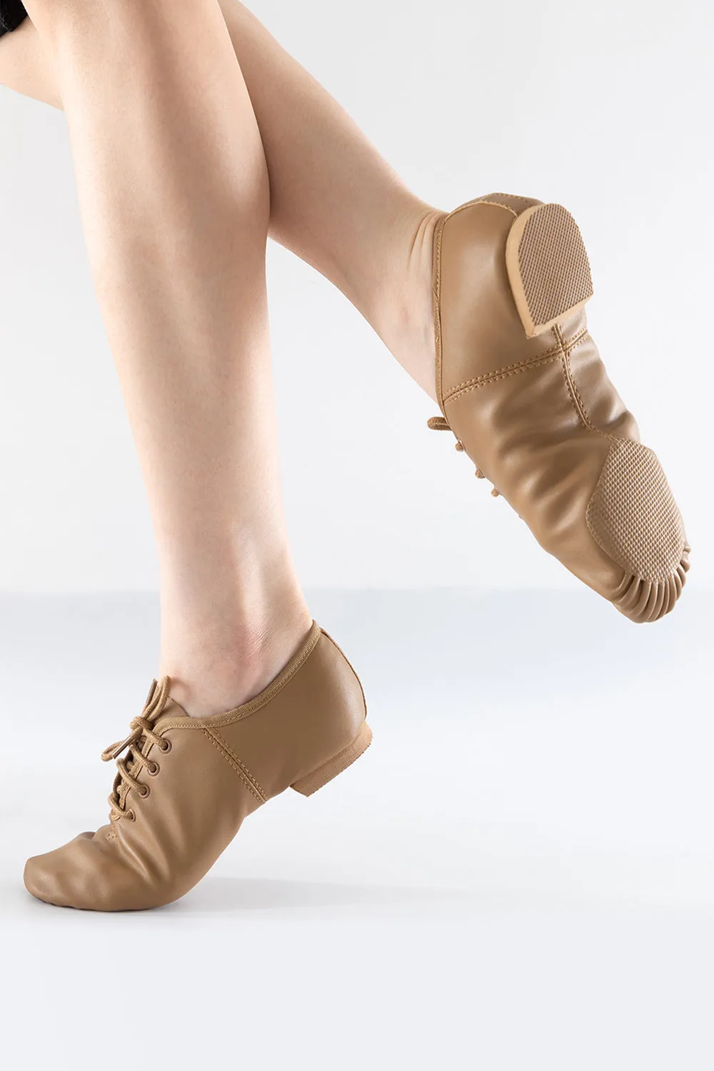 Childrens Jazz soft PU Leather Jazz Booties