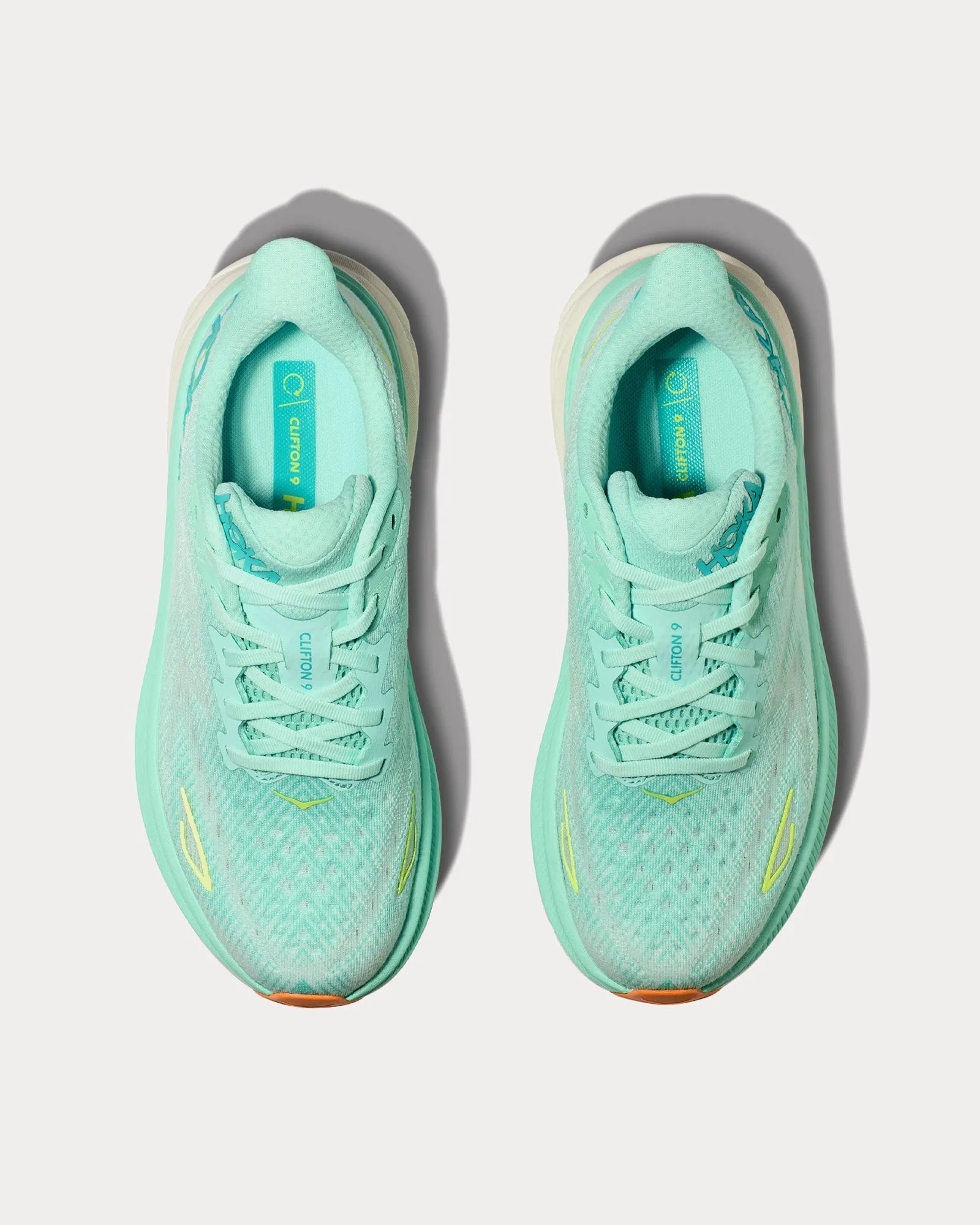 Clifton 9 Seafoam / Aqua Breeze Running Shoes