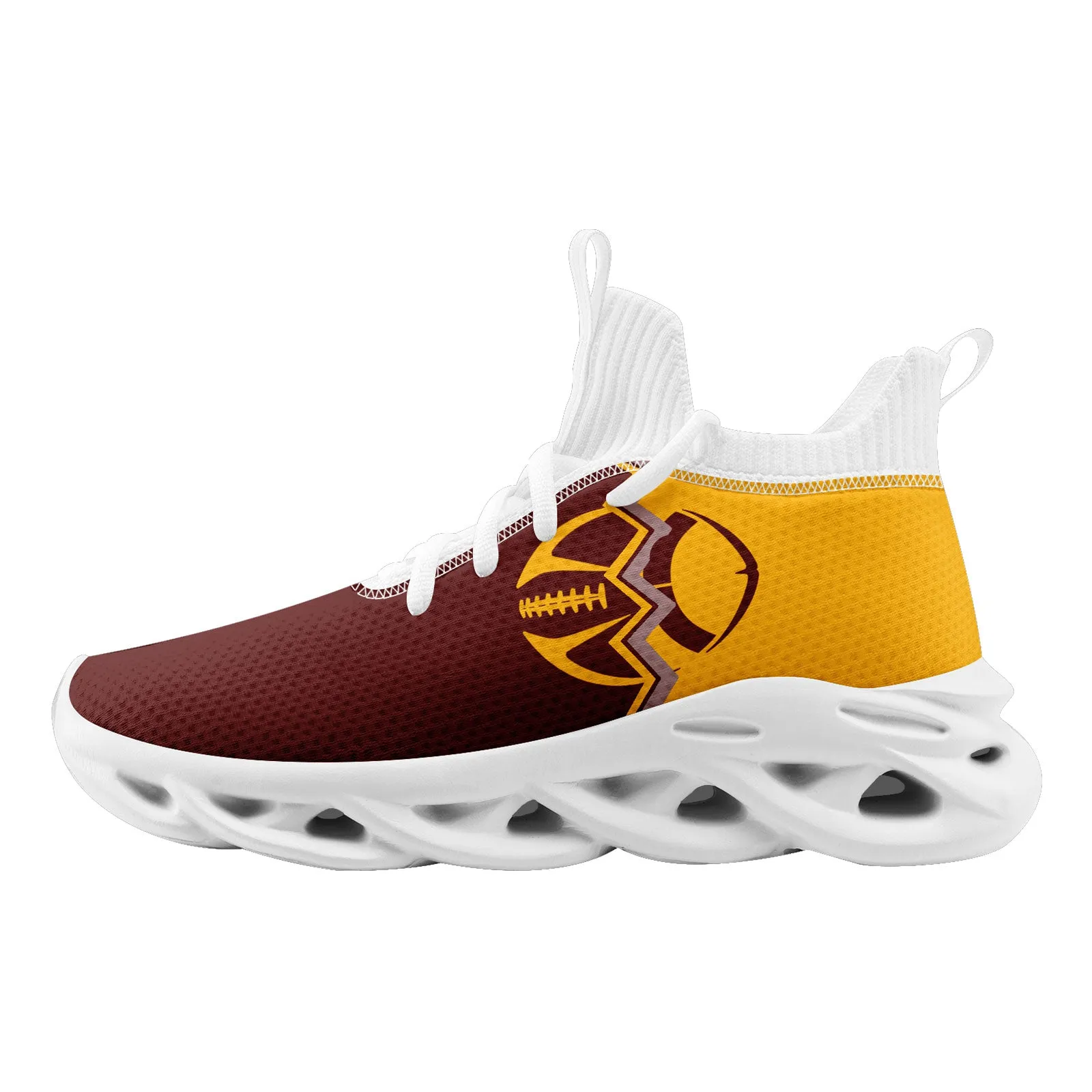 Custom Yellow Red Washington Maxsoul Shoes Personalized Sneaker FN030A-D028017-16