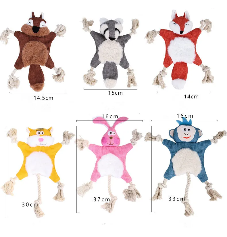 Cute Soft Animals Toys for Small Medium and Large Dogs
