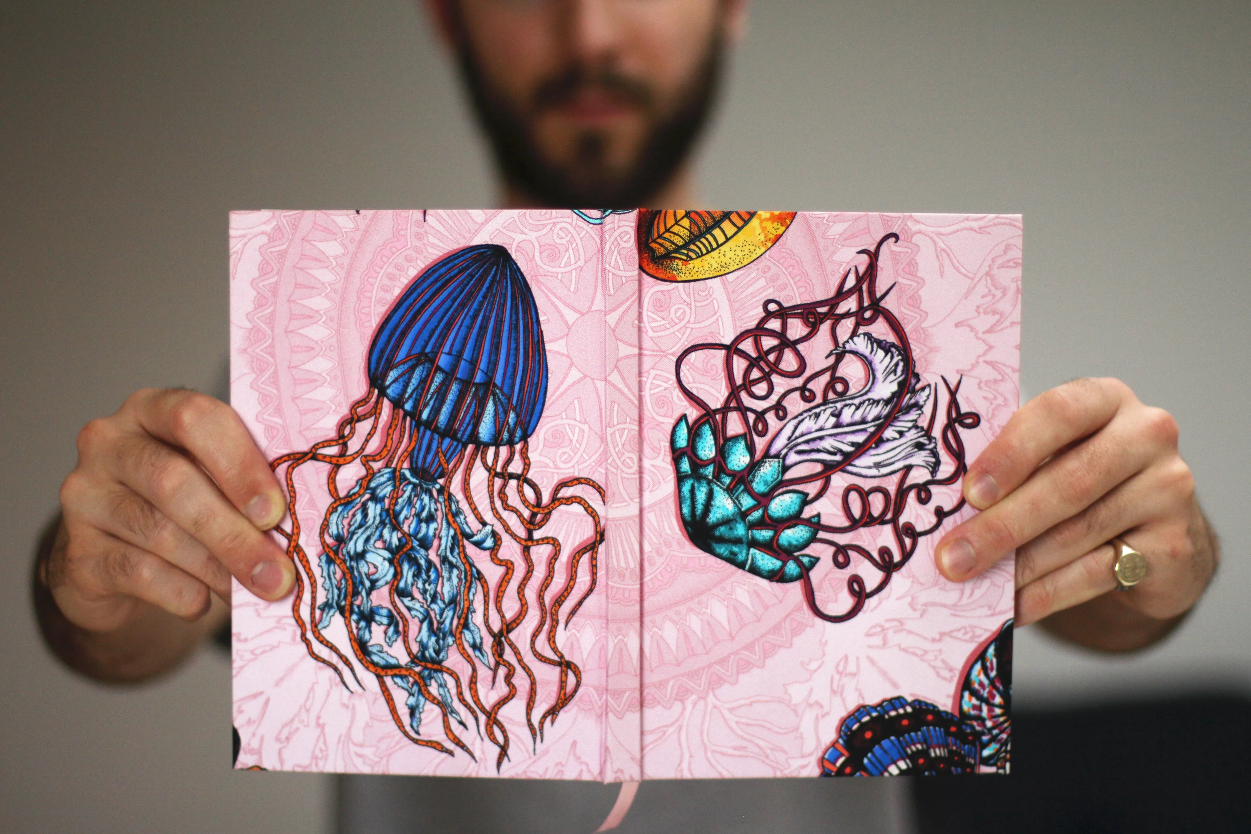 Dancing Jellyfish Pink Notebook