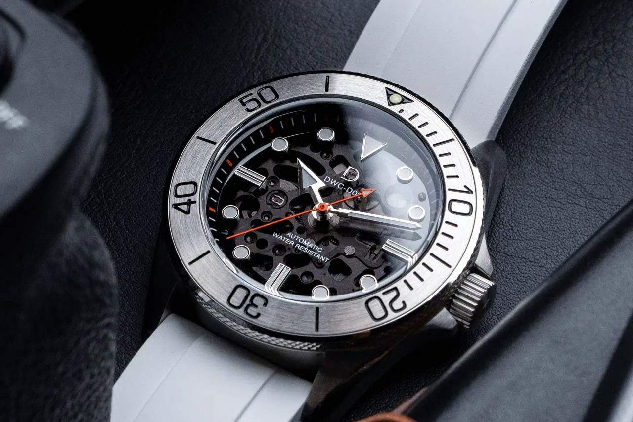 DWC D02 Silver Sapphire Skeleton Luminous Dial (Japan BGW9) for TMI NH series