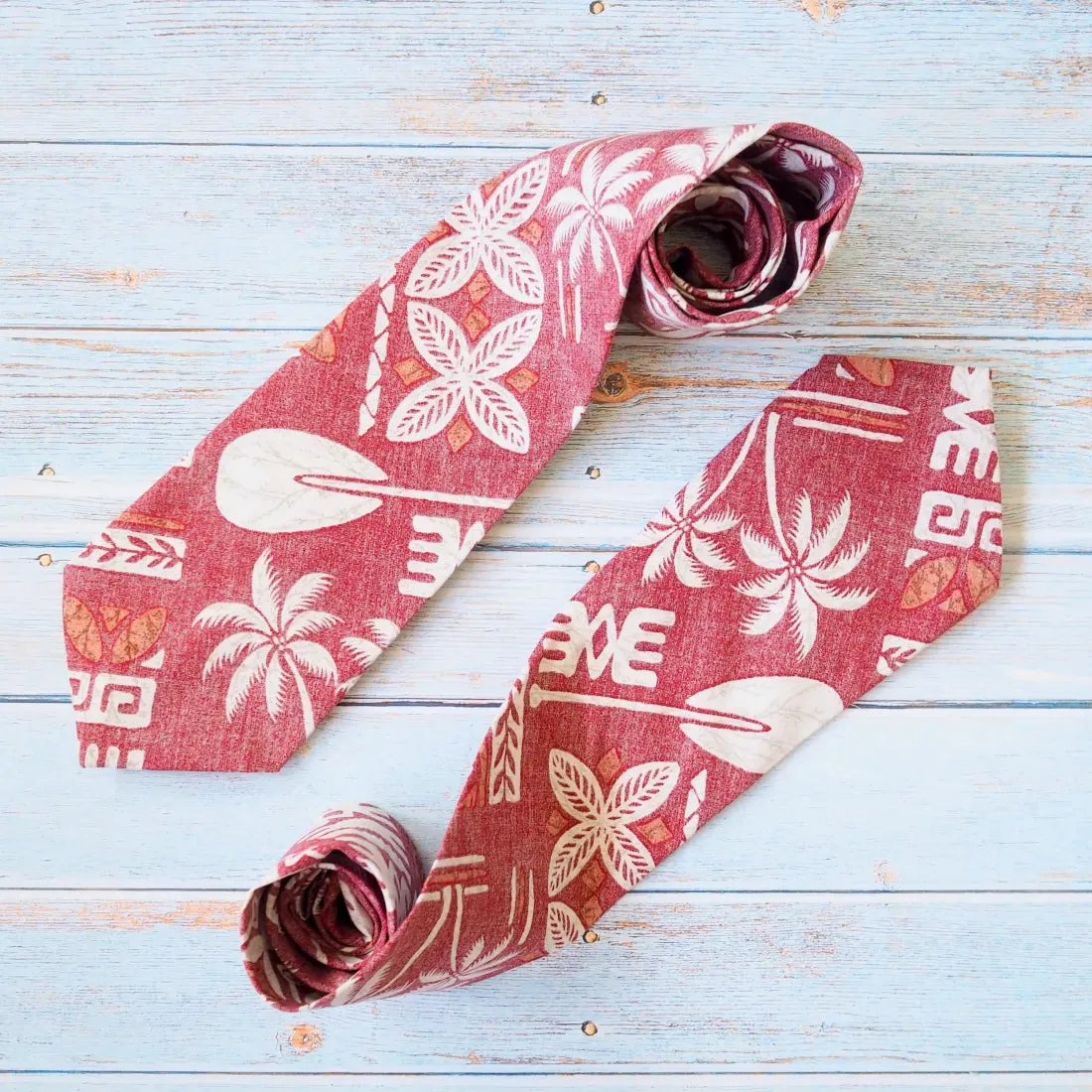 Expedition Red Hawaiian Necktie