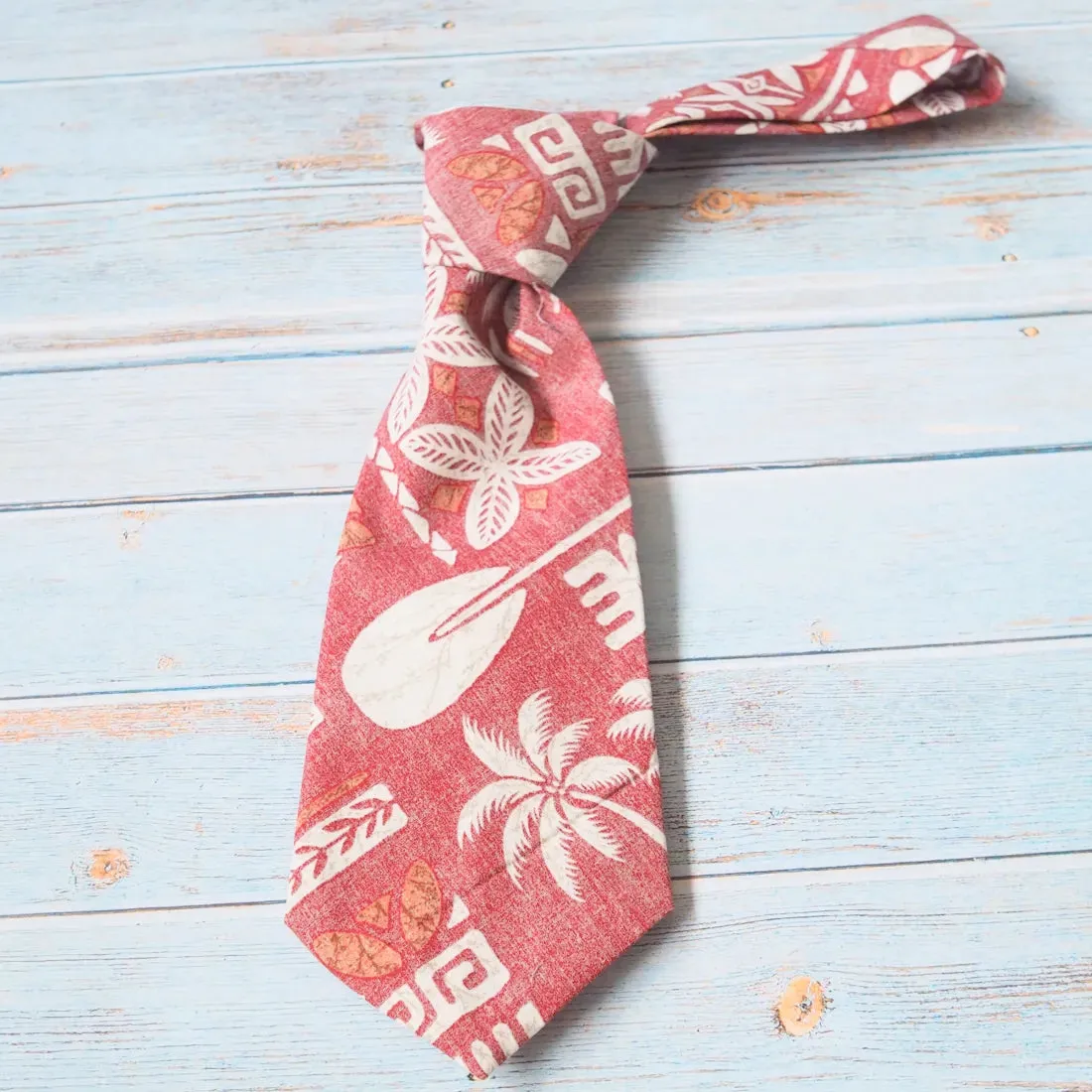 Expedition Red Hawaiian Necktie