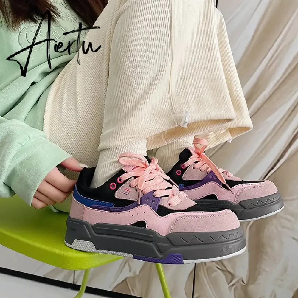 Fashion Summer Women Sneakers All-match Mixed Color Men Running Sports Shoes Platform Rock Casual Ladies Breathable Shoes