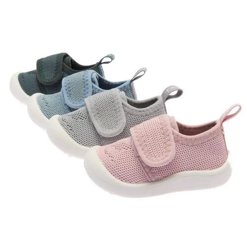 First Walking Shoes - Breathable Mesh (Grey)