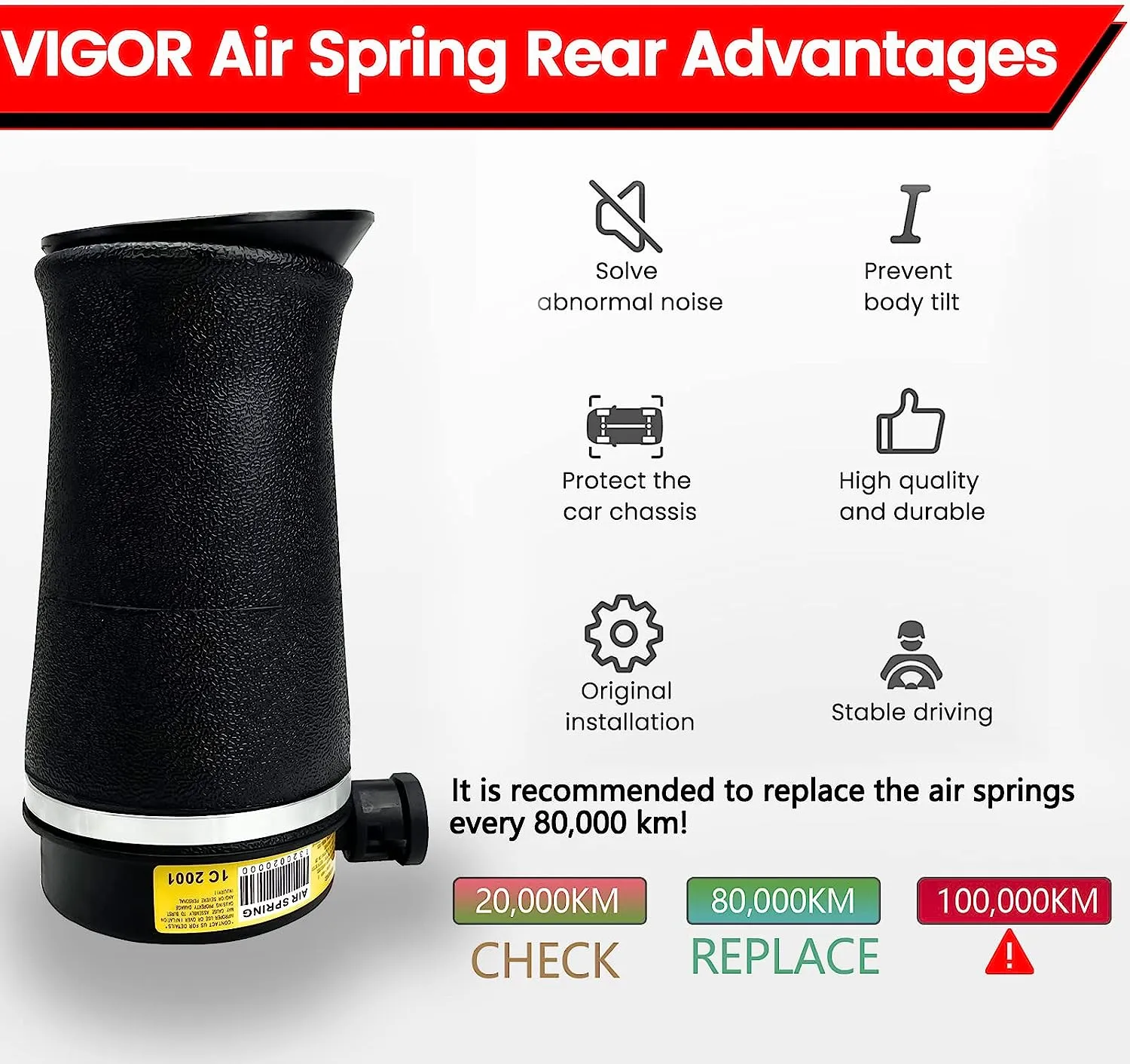 Ford Expedition for Lincoln Navigator 2WD Rear Air Suspension Spring Bag