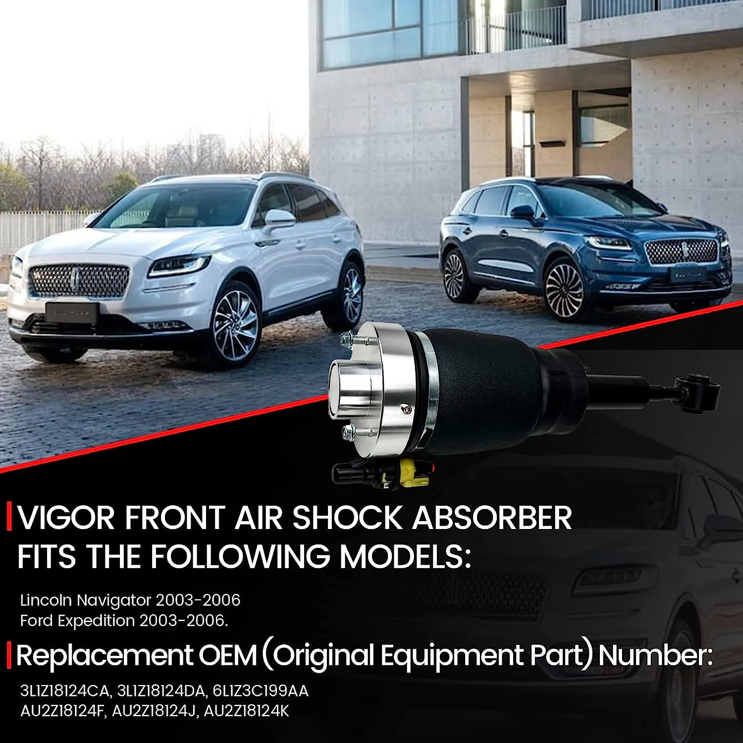 Ford Expedition Lincoln Navigator Front Left or Right Air Suspension Shock
