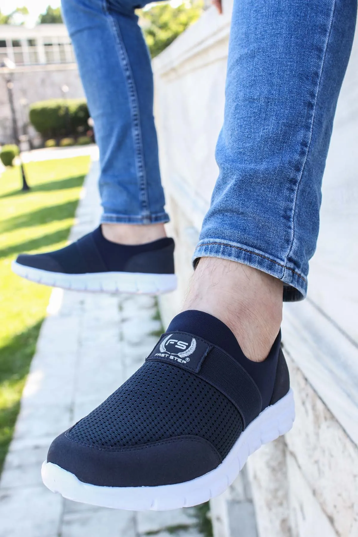 FST Men's Walking Shoes 869MA1000 Navy Blue - Tupelo
