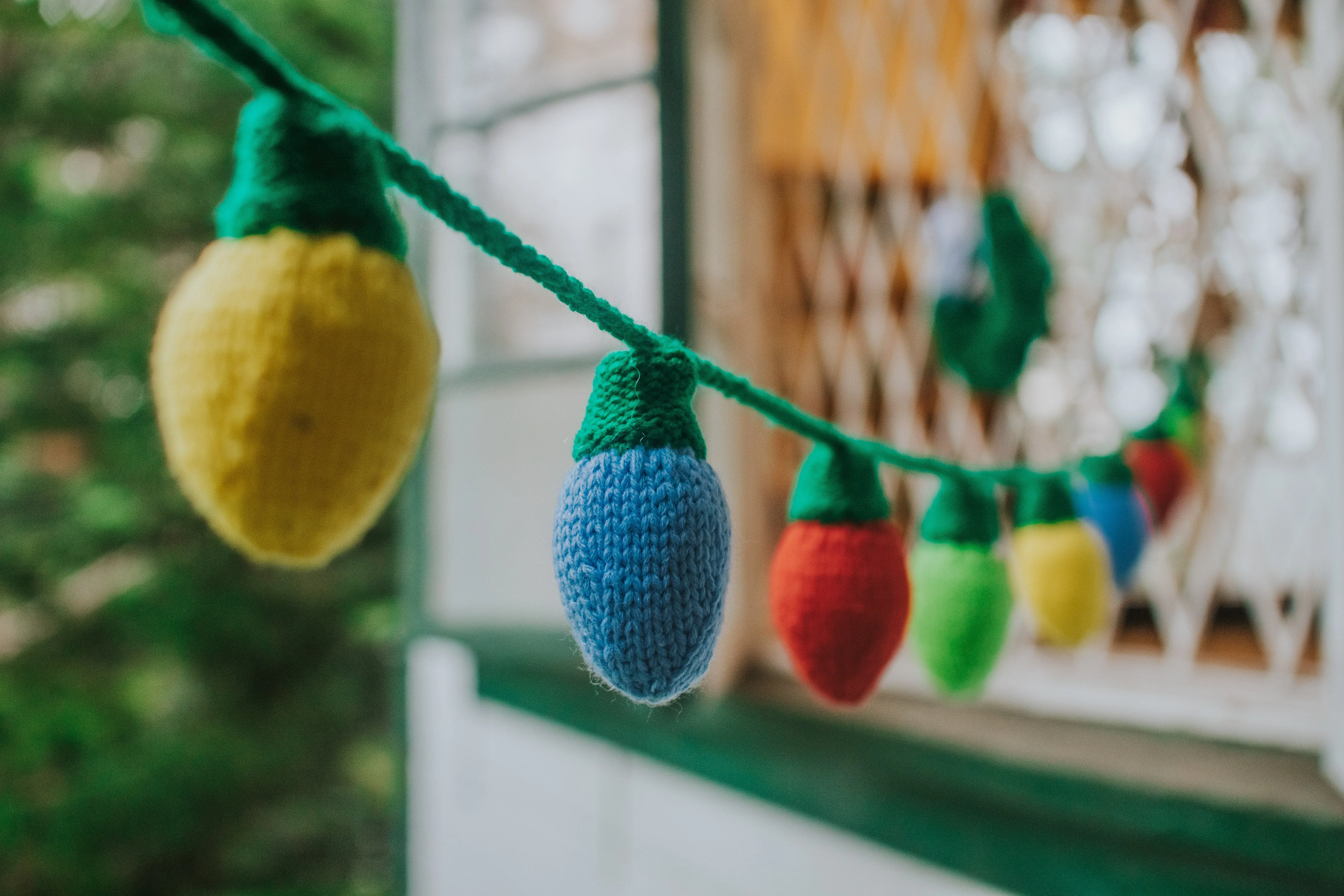 Handknit Christmas Lights