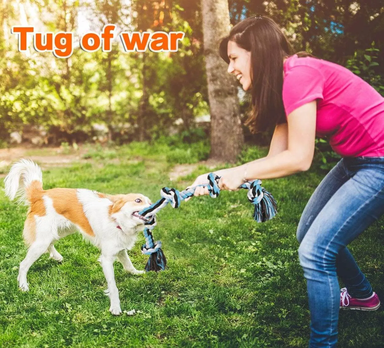 Heavy Duty Dog Chew Rope Toys with 5 Knots