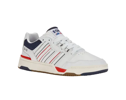 K-Swiss Men's Si-18 Rival Brilliant White Navy Red Shoes