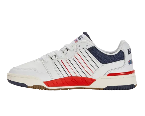 K-Swiss Men's Si-18 Rival Brilliant White Navy Red Shoes