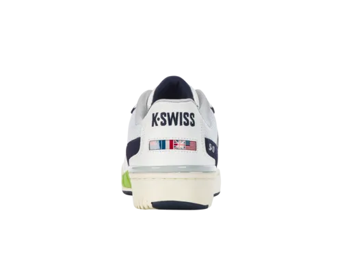 K-Swiss Men's Si-18 Rival Brilliant White Peacoat Lime Green Shoes