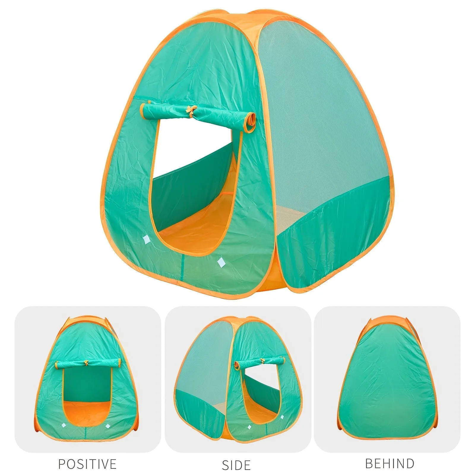 Kids Portable Green Tent House  Fun Game Toy 3
